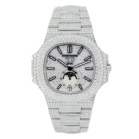 patek philippe nautilus iced out diamond encrusted|patek philippe nautilus diamond price.